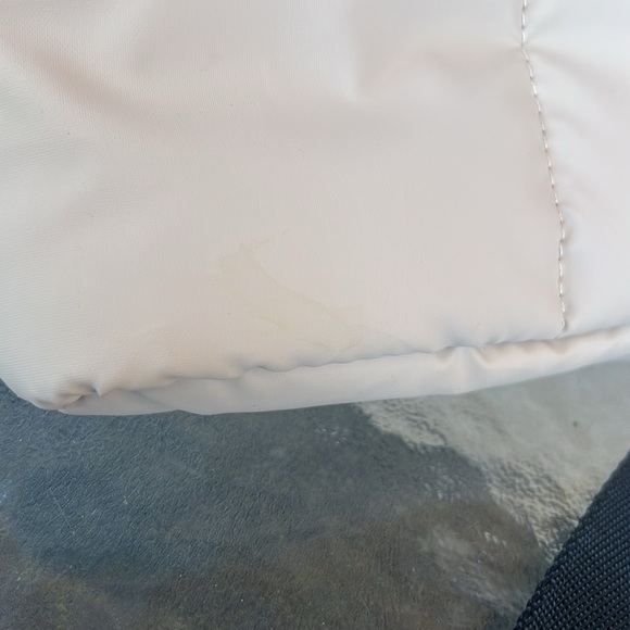 CALPAK Luka Belt Bag in Oatmeal | Puffy Crossbody Sling - Picture 5 of 12